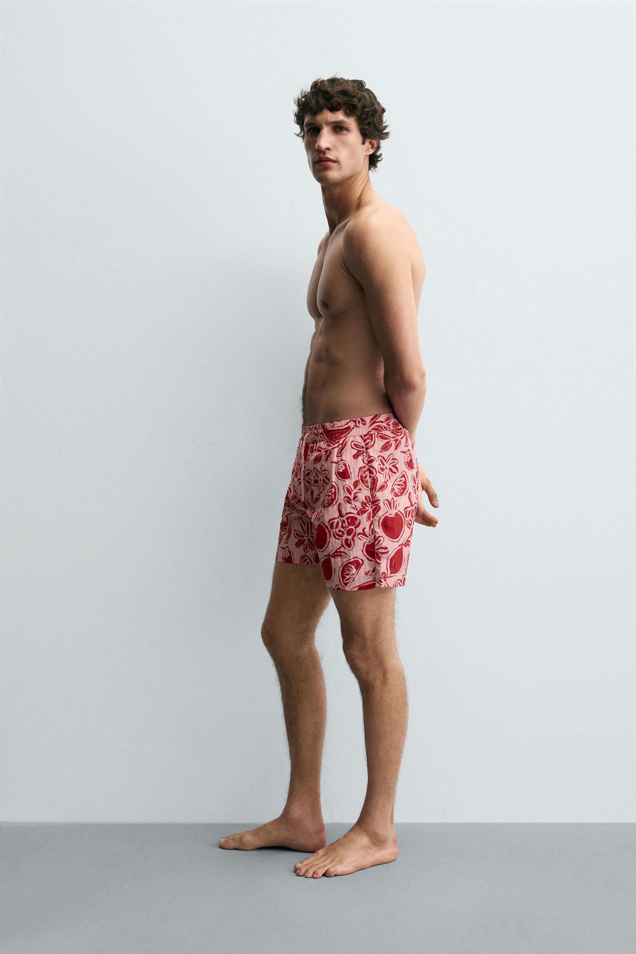 FRUIT PRINT SWIM SHORTS